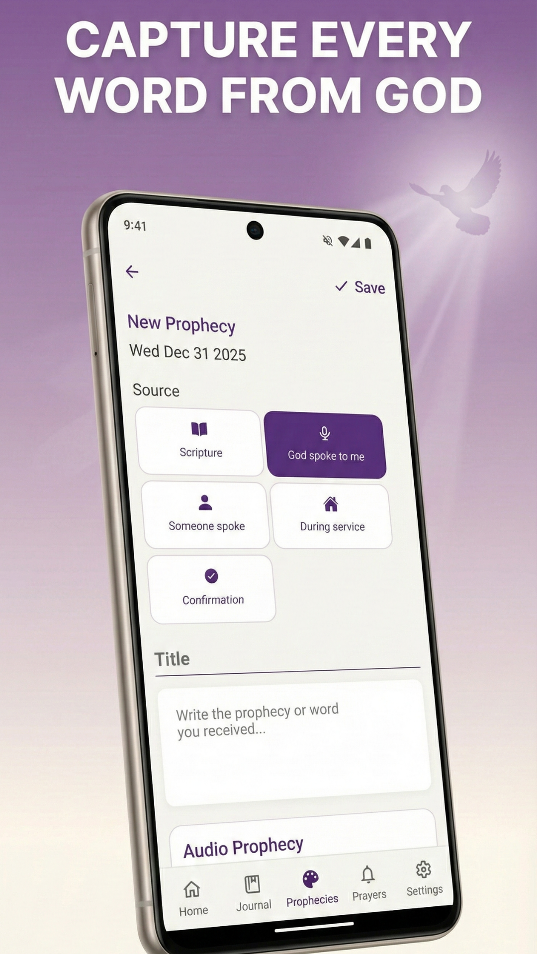 FaithFlow app screen