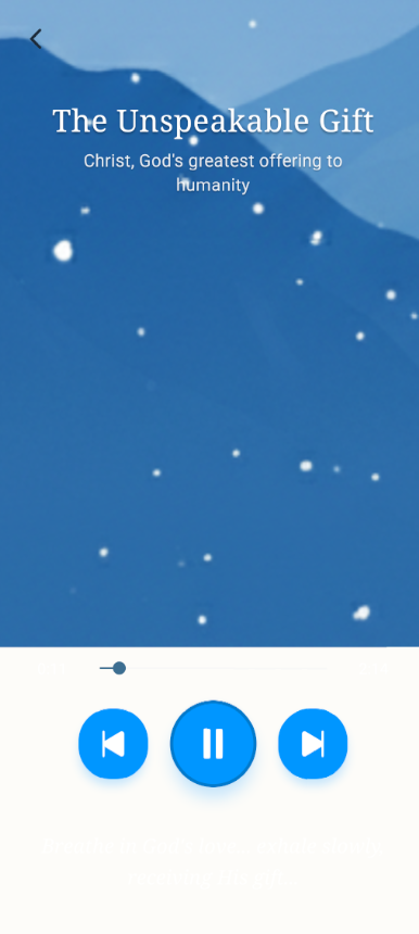 Meditations on Christ app screen
